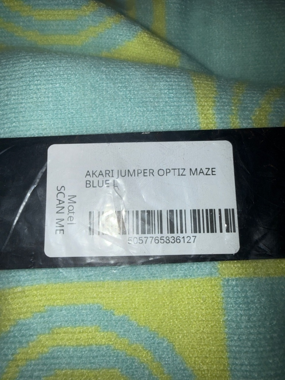 Motel Rocks Akari Jumper/crewneck In Optiz Maze Blue NWT SIZE L - Picture 5 of 7